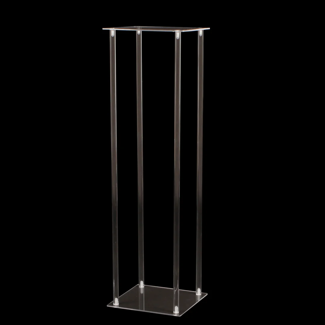 Clear Acrylic Plinth 100cmx29cmx29cm - Buy now from Celebration Warehouse