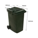Handy 240L Green Wheelie Bin - Buy now from Celebration Warehouse