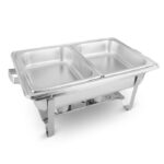 SOGA 4.5L Dual Tray Stainless Steel Chafing Food Warmer Catering Dish - Buy now from Celebration Warehouse