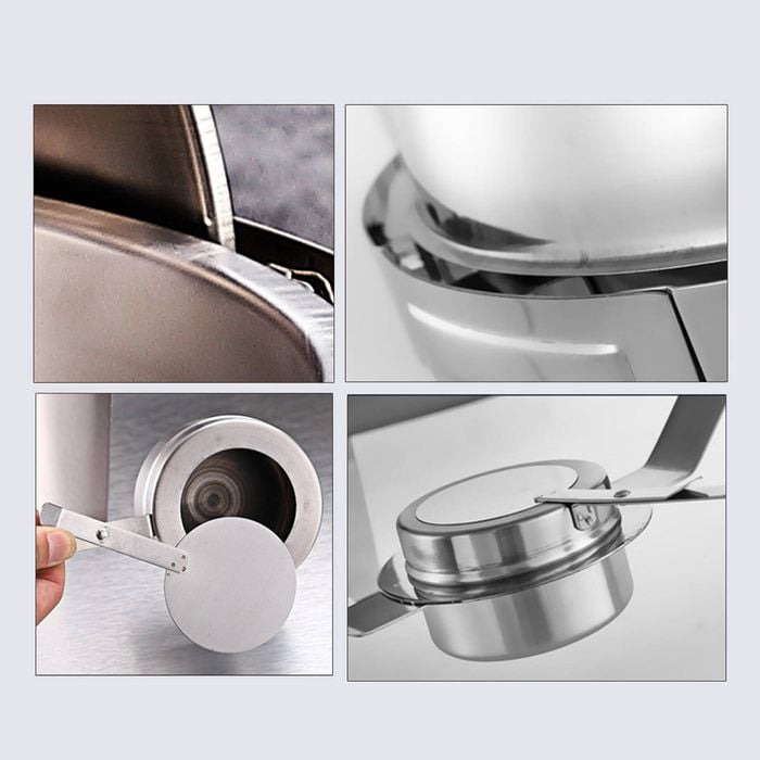 SOGA 6.5L Stainless Steel Round Soup Tureen Bowl Station Roll Top Buffet Chafing Dish Catering Chafer Food Warmer Server - Buy now from Celebration Warehouse