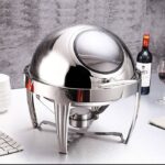 SOGA 6.5L Stainless Steel Round Soup Tureen Bowl Station Roll Top Buffet Chafing Dish Catering Chafer Food Warmer Server - Buy now from Celebration Warehouse