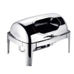 SOGA 6.5L Stainless Steel Double Soup Tureen Bowl Station Roll Top Buffet Chafing Dish Catering Chafer Food Warmer Server - Buy now from Celebration Warehouse