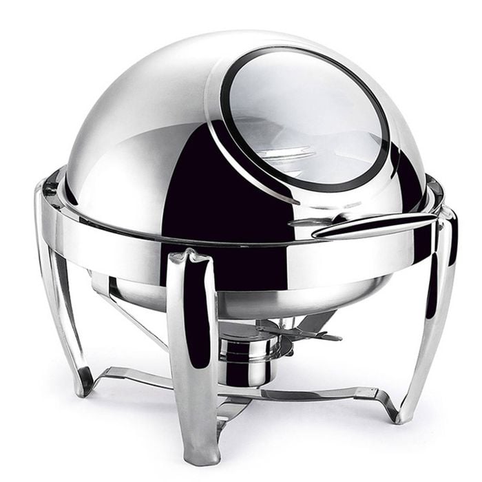 SOGA 6.5L Stainless Steel Round Soup Tureen Bowl Station Roll Top Buffet Chafing Dish Catering Chafer Food Warmer Server - Buy now from Celebration Warehouse
