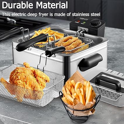 Electric Deep Fryer with Lid - Buy now from Celebration Warehouse