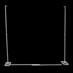 Square Stand Arch Decoration Frame - White - Buy now from Celebration Warehouse