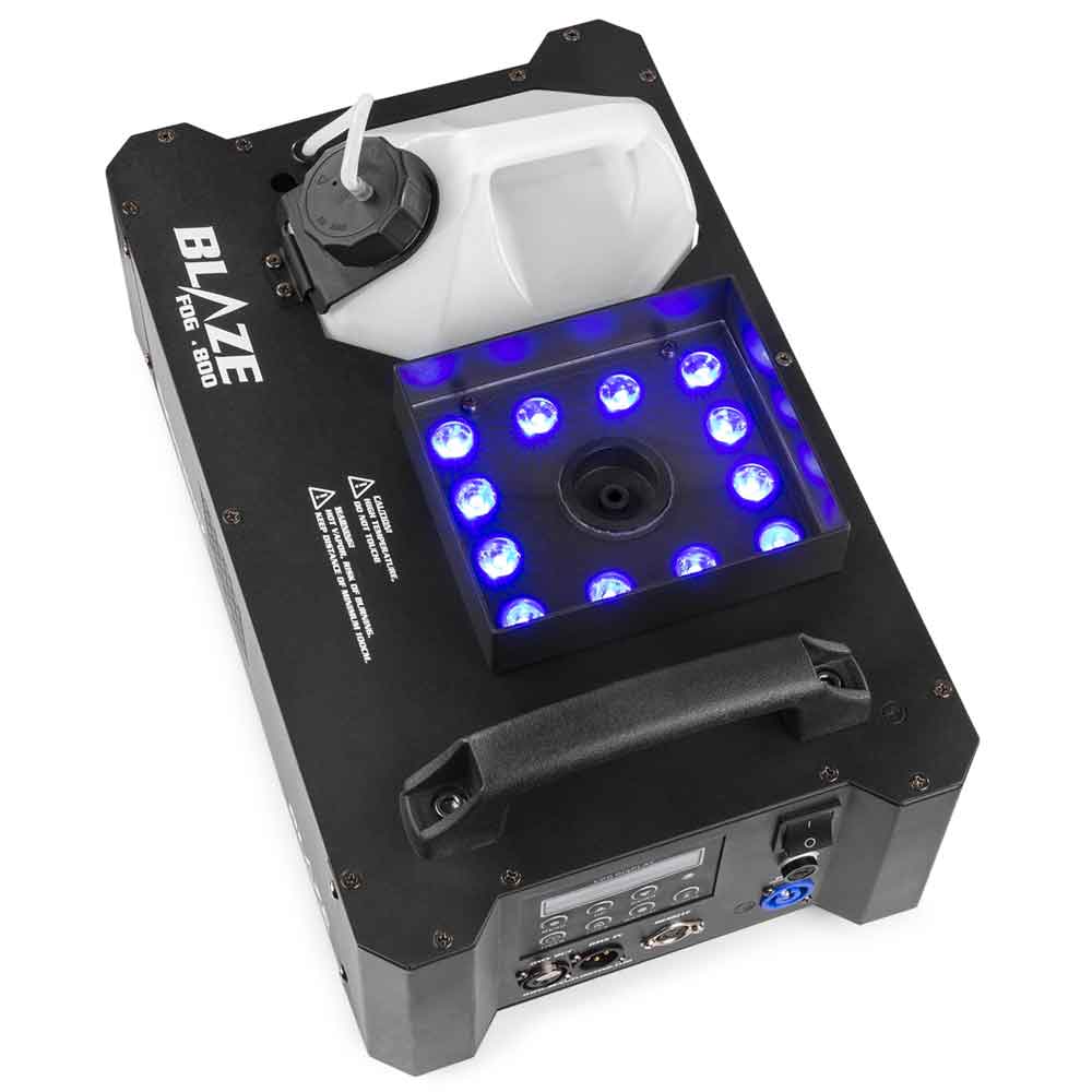 Beamz BLAZE800 Vertical Fogger 12x4W 4in1 LED - Buy now from Celebration Warehouse