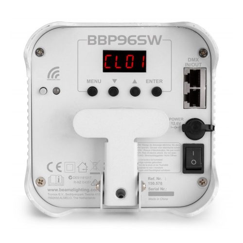 Beamz BBP96SW Battery Uplight Par 6x12W WDMX - Buy now from Celebration Warehouse