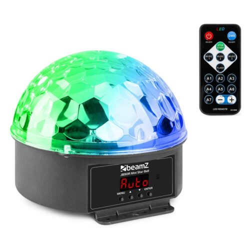 Beamz JB90R Mini Star Jelly Ball DMX LED 9 Colours - Buy now from Celebration Warehouse