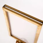 Bollard / Stanchion Sign Holder - Gold (A4) with bollard - Buy now from Celebration Warehouse