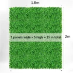 Box Hedge Greenery Wall + White Mesh Frame - (2m x 1.8m) - Buy now from Celebration Warehouse