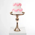 Gold Cake Stand - 25cm wide, 31cm tall - Buy now from Celebration Warehouse