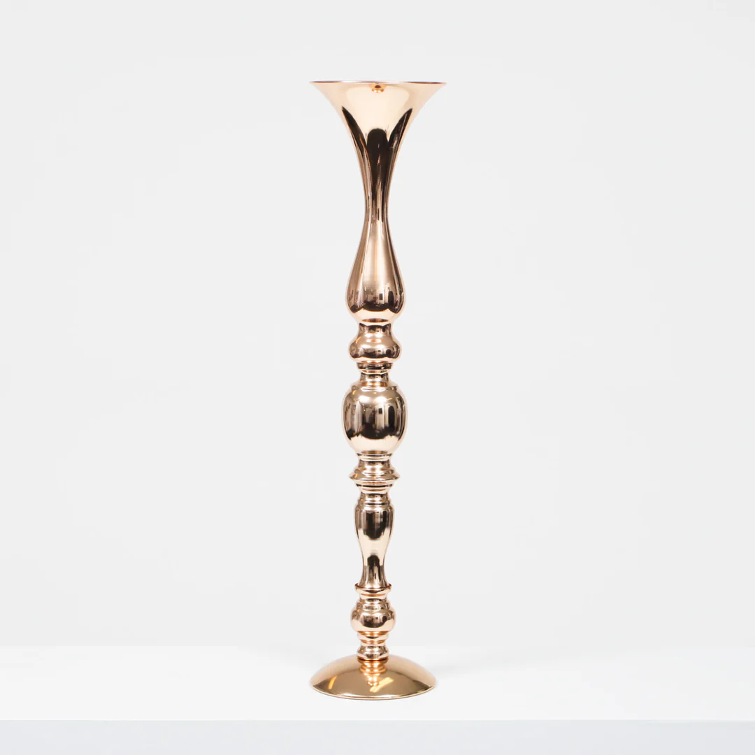Gold Candlestick Pedestal Candelabra and Centrepiece Vase - (58cm Tall) - Buy now from Celebration Warehouse