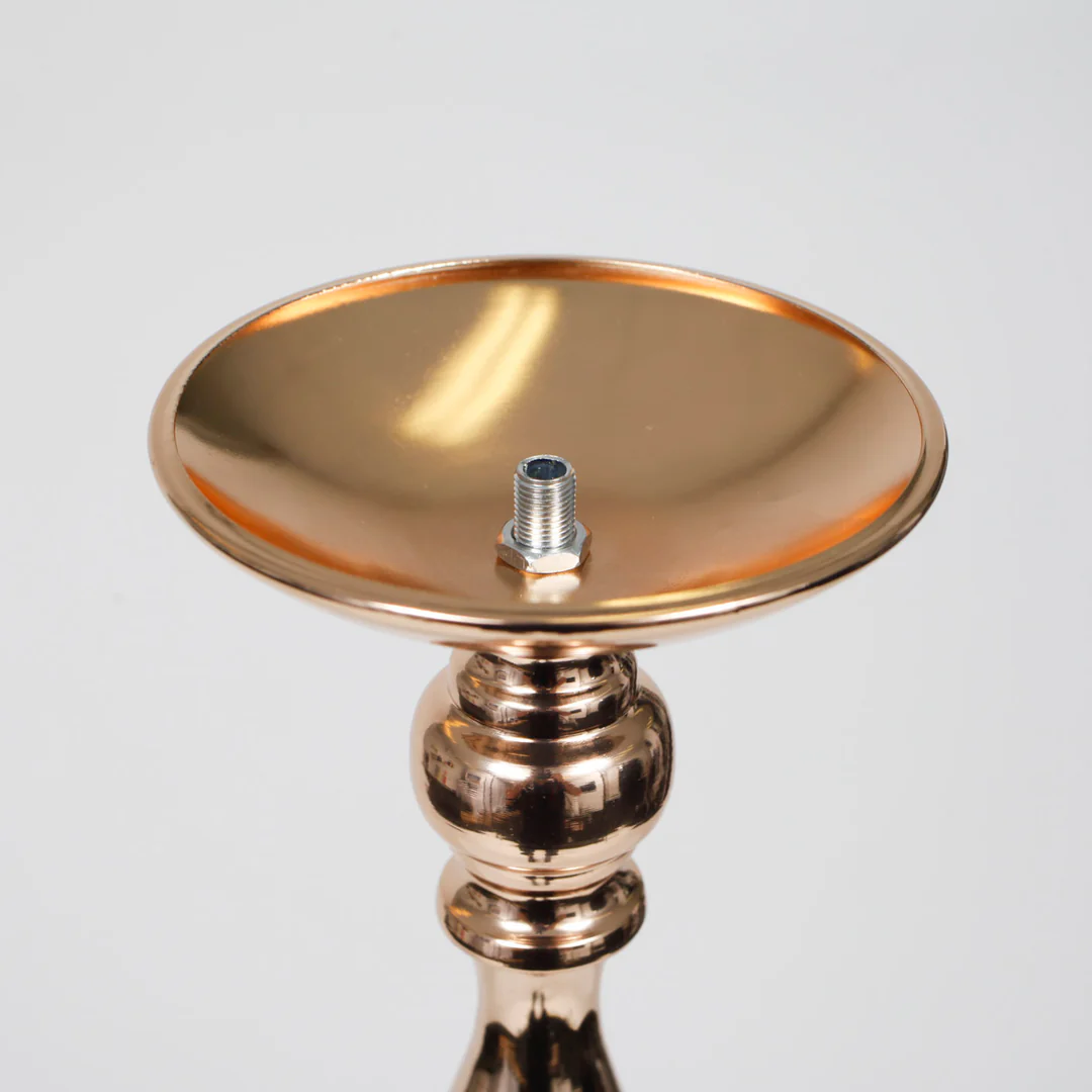 Gold Candlestick Pedestal Candelabra and Centrepiece Vase - (58cm Tall) - Buy now from Celebration Warehouse