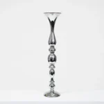 Silver Candlestick Pedestal Candelabra and Centrepiece Vase - 58cm Tall - Buy now from Celebration Warehouse