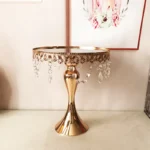 Rose Gold Cake Stands Vintage Beads 3 Piece Set - Buy now from Celebration Warehouse