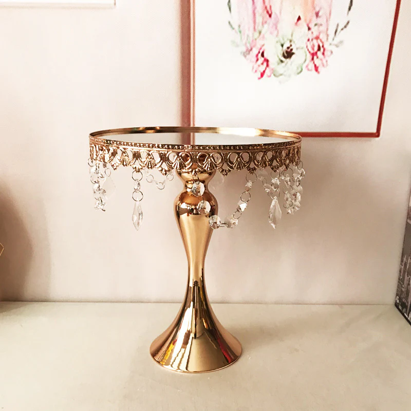 Rose Gold Cake Stands Vintage Beads 3 Piece Set - Buy now from Celebration Warehouse