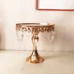 Rose Gold Cake Stands Vintage Beads 3 Piece Set - Buy now from Celebration Warehouse