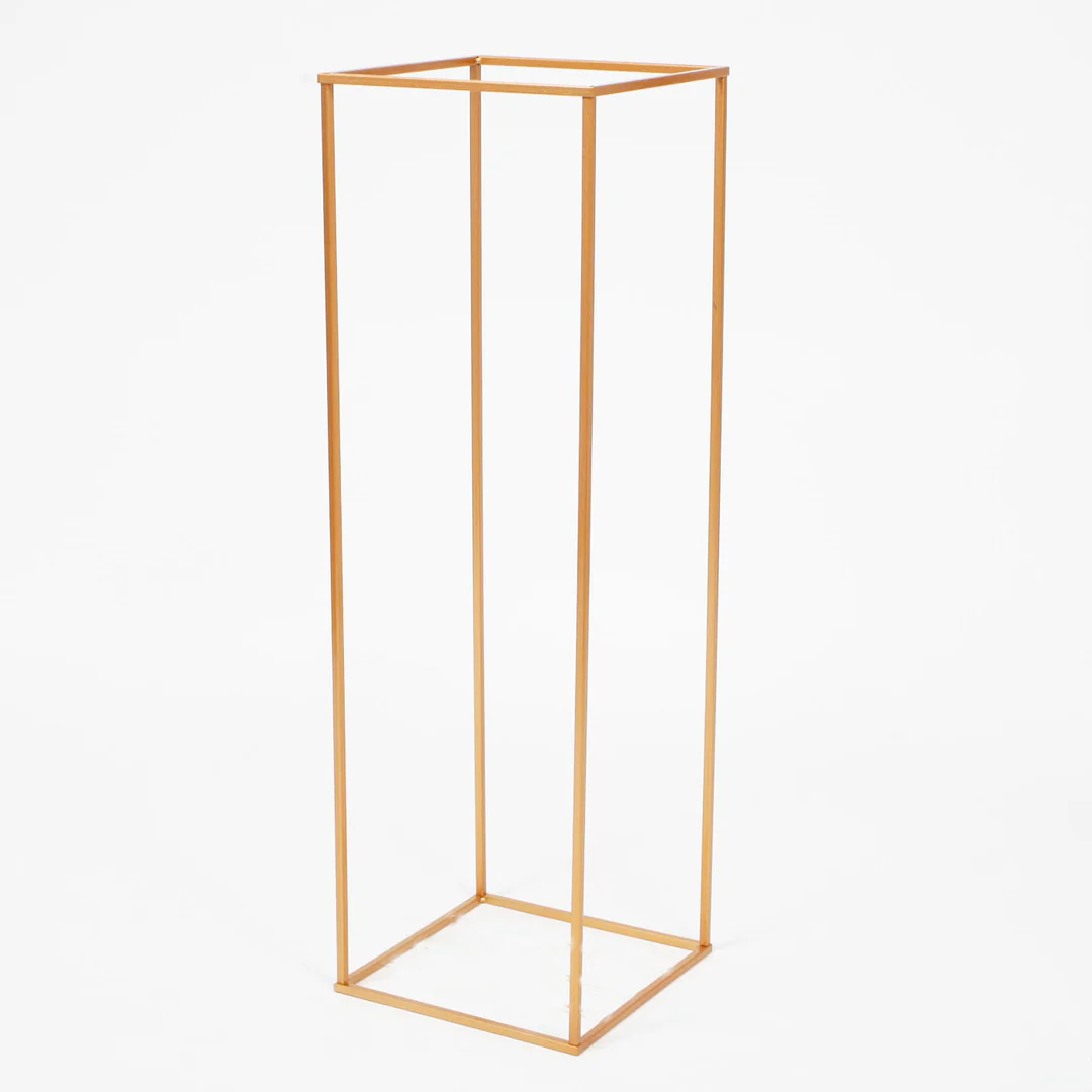 Gold Iron Flower Stand Centrepiece 100cmx31cmx31cm - Buy now from Celebration Warehouse