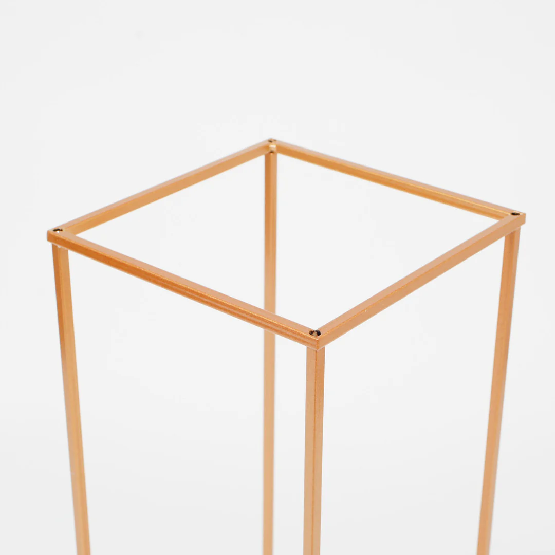 Gold Iron Flower Stand Centrepiece 100cmx31cmx31cm - Buy now from Celebration Warehouse