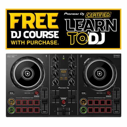 Pioneer DDJ-200 DJ Controller 2-Channel with Bluetooth - Buy now from Celebration Warehouse