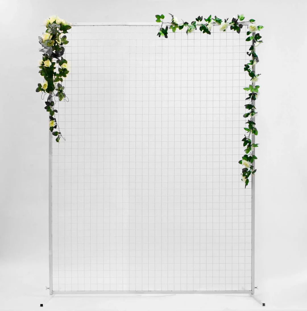 Flower Wall Mesh Stand Frame - Square Edge - GOLD - Buy now from Celebration Warehouse