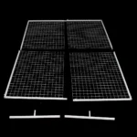 Box Hedge Greenery Wall + White Mesh Frame - (2m x 1.8m) - Buy now from Celebration Warehouse
