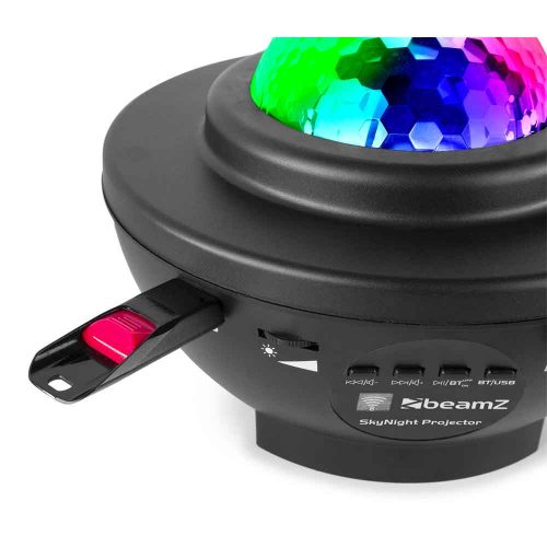 Beamz SkyNight Galaxy Projector BT IRC 2x 3W RGBW LEDs - Buy now from Celebration Warehouse