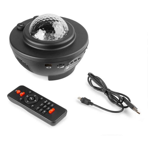 Beamz SkyNight Galaxy Projector BT IRC 2x 3W RGBW LEDs - Buy now from Celebration Warehouse