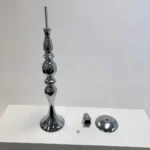 Silver Candlestick Pedestal Candelabra and Centrepiece Vase - 58cm Tall - Buy now from Celebration Warehouse