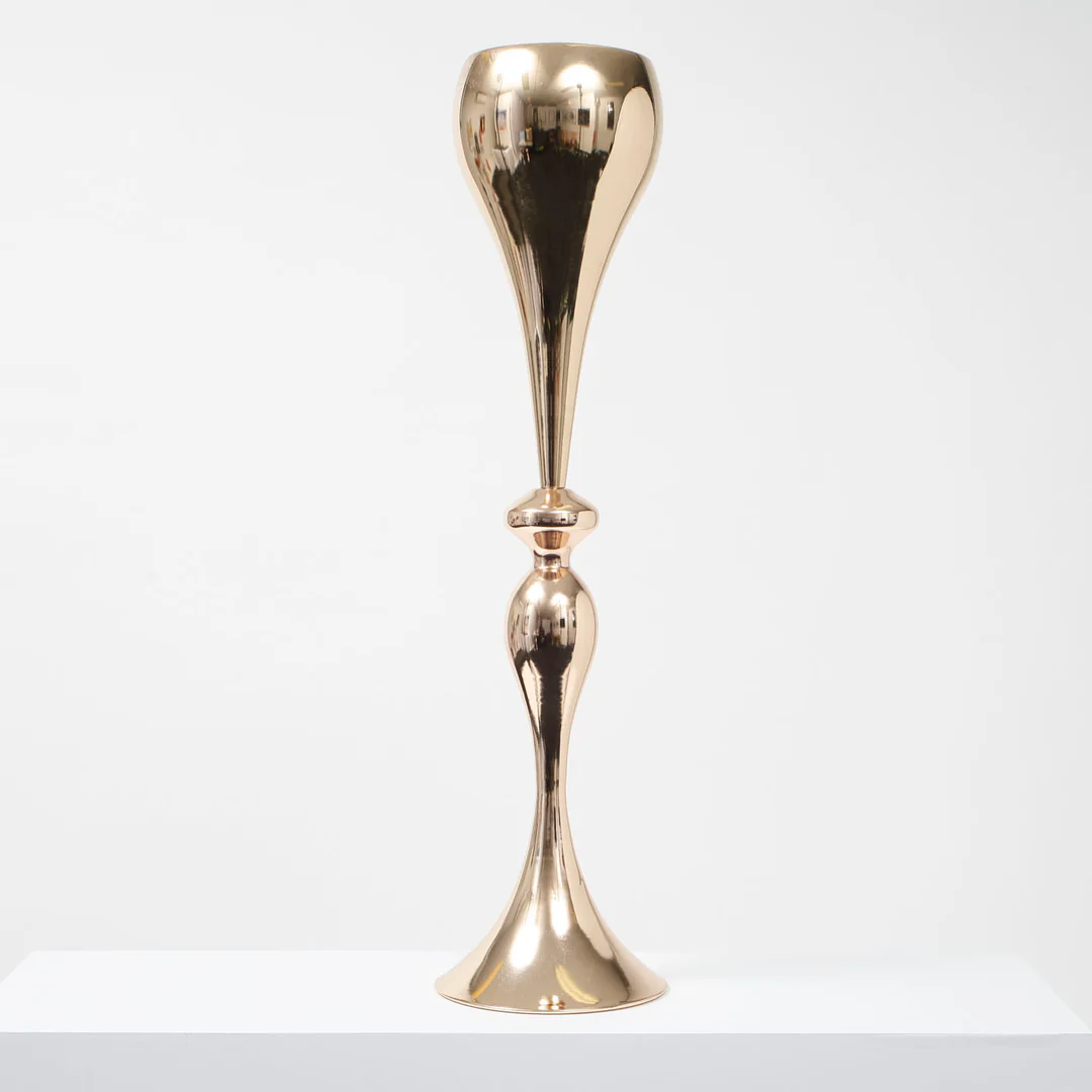 Tear Drop Centrepiece Vase - (Gold) 65cm Tall - Buy now from Celebration Warehouse
