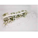 Crescent Arch 2 Piece Flower Frame Package - White - Buy now from Celebration Warehouse