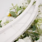 Crescent Arch 2 Piece Flower Frame Package - White - Buy now from Celebration Warehouse