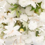 Crescent Arch 2 Piece Flower Frame Package - White - Buy now from Celebration Warehouse