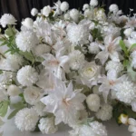 Crescent Arch 2 Piece Flower Frame Package - White - Buy now from Celebration Warehouse