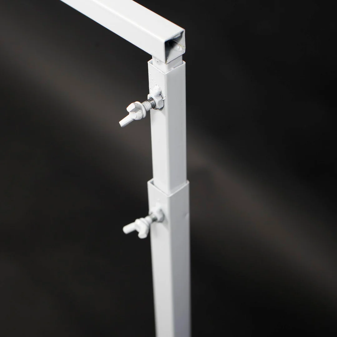 Height Adjustable Freestanding Stand Frame - White - Buy now from Celebration Warehouse