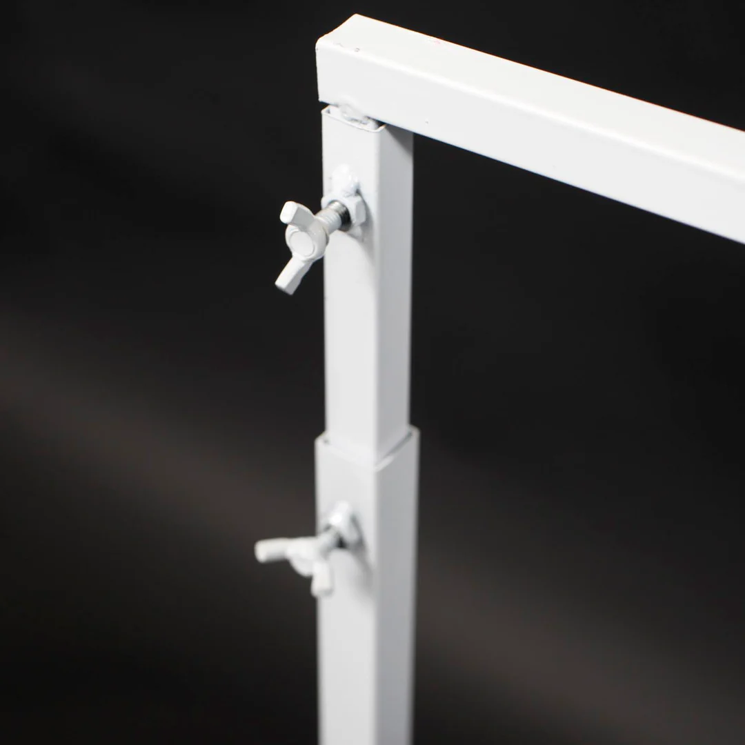 Height Adjustable Freestanding Stand Frame - White - Buy now from Celebration Warehouse
