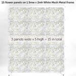Flower Wall Mesh Stand Frame - Square Edge - GOLD - Buy now from Celebration Warehouse