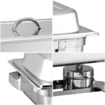 SOGA 3L Triple Tray Stainless Steel Chafing Food Warmer Catering Dish - Buy now from Celebration Warehouse