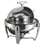 SOGA 6.5L Stainless Steel Round Soup Tureen Bowl Station Roll Top Buffet Chafing Dish Catering Chafer Food Warmer Server - Buy now from Celebration Warehouse