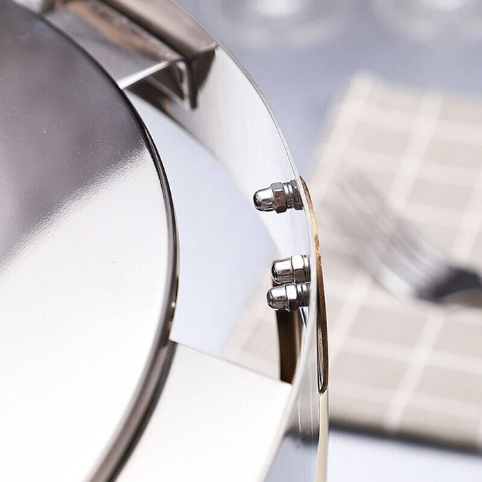 SOGA 6.5L Stainless Steel Round Soup Tureen Bowl Station Roll Top Buffet Chafing Dish Catering Chafer Food Warmer Server - Buy now from Celebration Warehouse