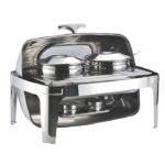 SOGA 6.5L Stainless Steel Double Soup Tureen Bowl Station Roll Top Buffet Chafing Dish Catering Chafer Food Warmer Server - Buy now from Celebration Warehouse