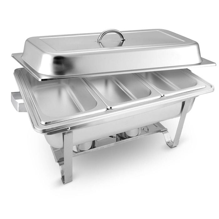 SOGA 3L Triple Tray Stainless Steel Chafing Food Warmer Catering Dish - Buy now from Celebration Warehouse