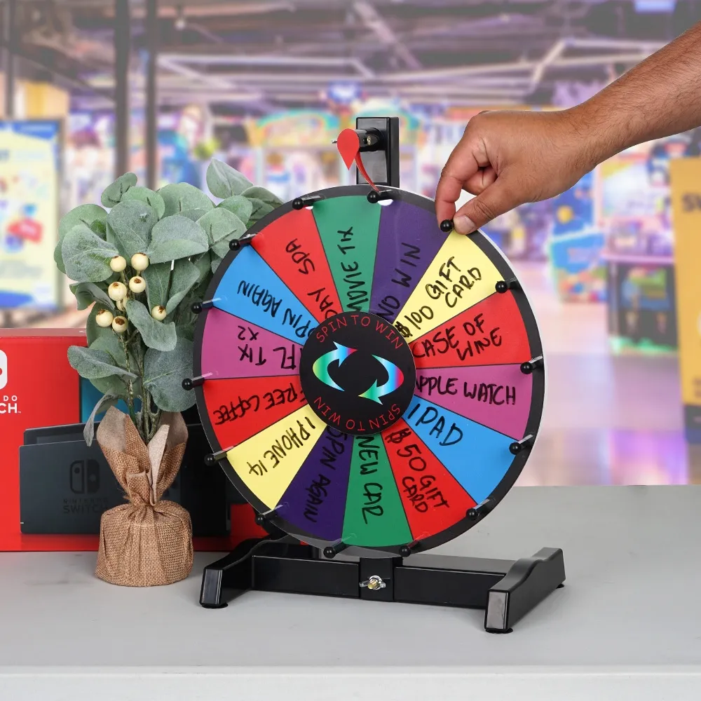 Tabletop Prize Wheel - Buy now from Celebration Warehouse