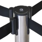 Barrier Posts - Silver with Black belt - Buy now from Celebration Warehouse