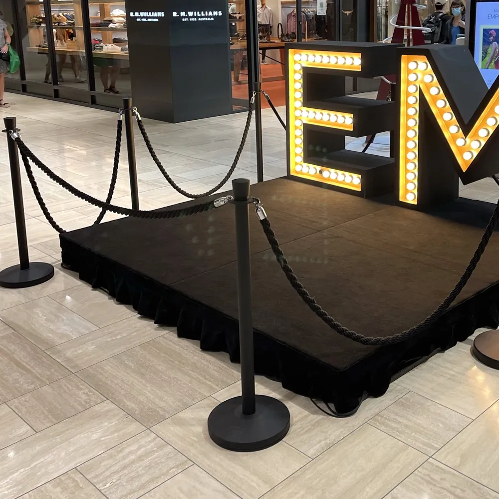 2 Premium Black Bollard - Buy now from Celebration Warehouse