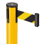 Barrier Posts - Yellow with Black and yellow belt - Buy now from Celebration Warehouse