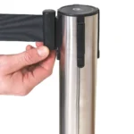 Barrier Posts - Silver with Black belt - Buy now from Celebration Warehouse