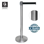 Barrier Posts - Silver with Black belt - Buy now from Celebration Warehouse