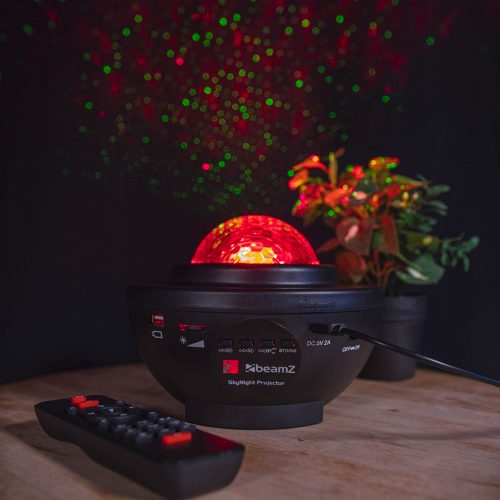 Beamz SkyNight Galaxy Projector BT IRC 2x 3W RGBW LEDs - Buy now from Celebration Warehouse